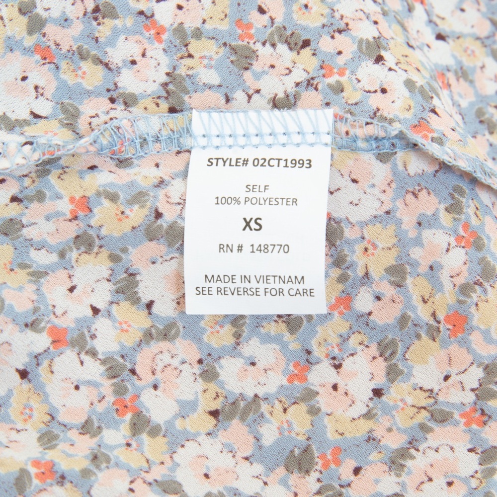 NWOT Sienna Sky Floral Print Half Button Down Blouse - Picture 4 of 9